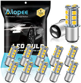 Alopee Pack of 12  1076 LED Bulb for RV Warm White 1142 LED Bulb DC 12V LED RV Light Bulbs for 1004 1076 1142 BA15D RV LED Bulbs Interior Camper Light Bulbs Trailer Boat Light Bulbs